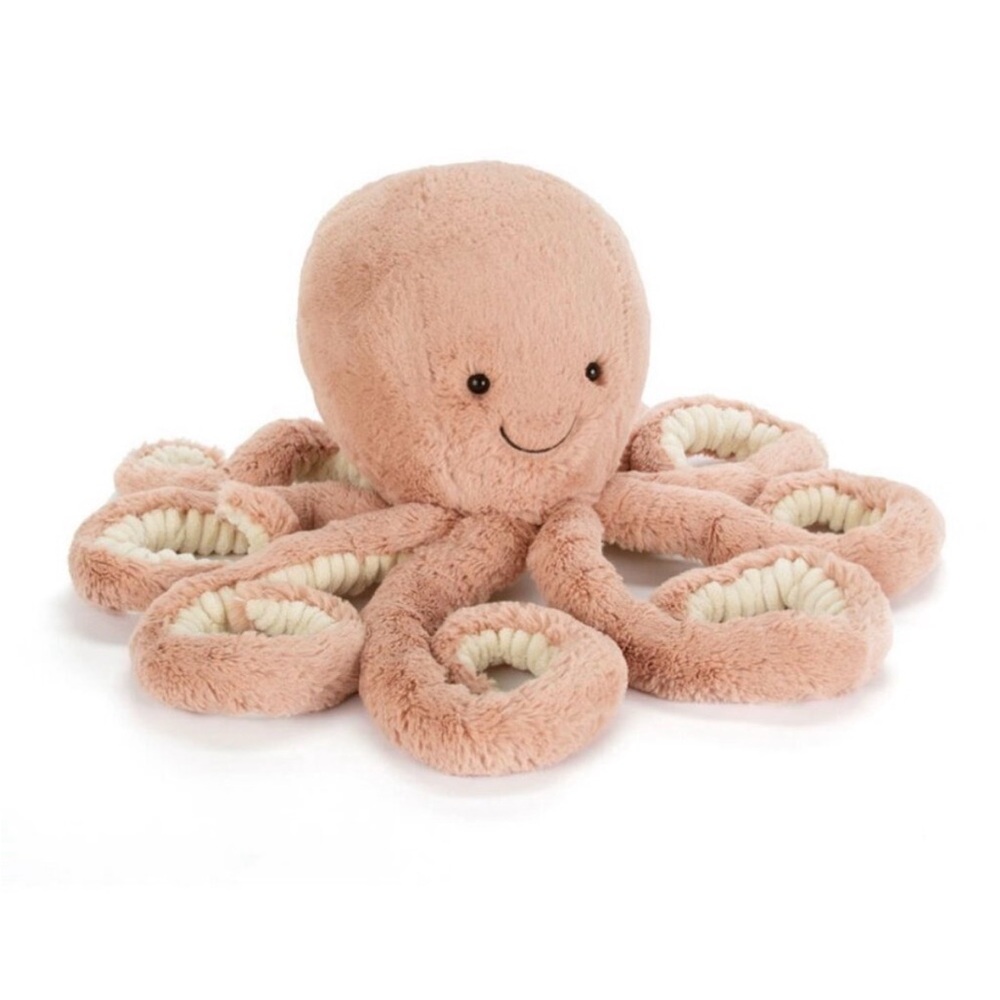 NWT Jellycat Odell Octopus with dust bag and tag cover